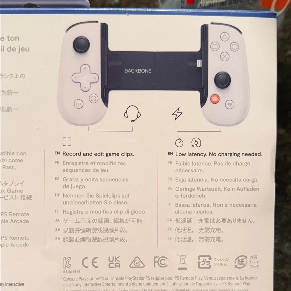 New in Box Sony PlayStation Backbone Controller - White